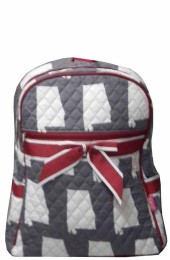 Quilted Backpack-ALM2828/BUR
